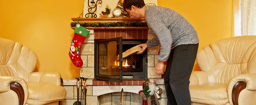 Rusted Metal Fireplace Restoration in Kenner, Louisiana